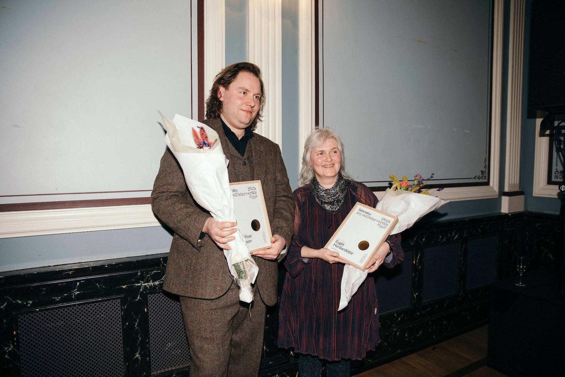 Eygló Harðardóttir and Leifur Ýmir Eyjólfsson Take Home Awards at the Icelandic Art Prize